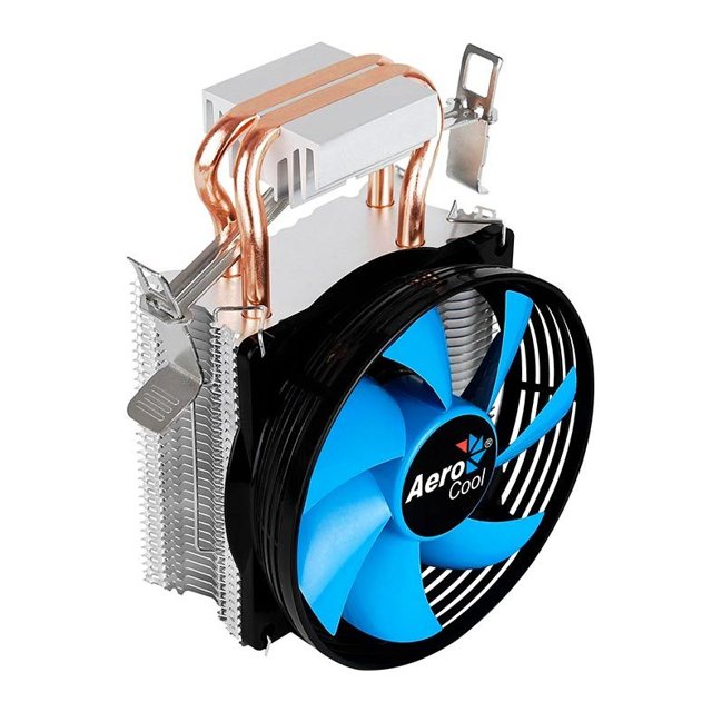 Cooler para Processador Aerocool Verkho 2, 90x25mm, Intel e AMD, Preto e Azul, 65048