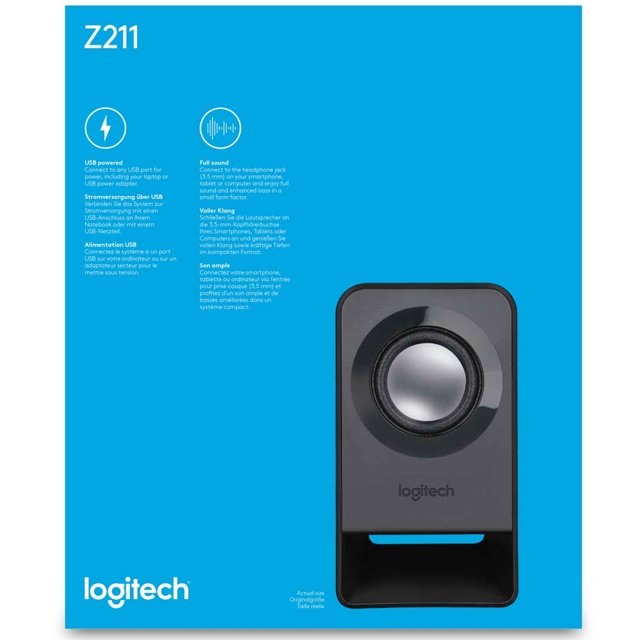 Caixa de Som Multimídia Compact Logitech Z211