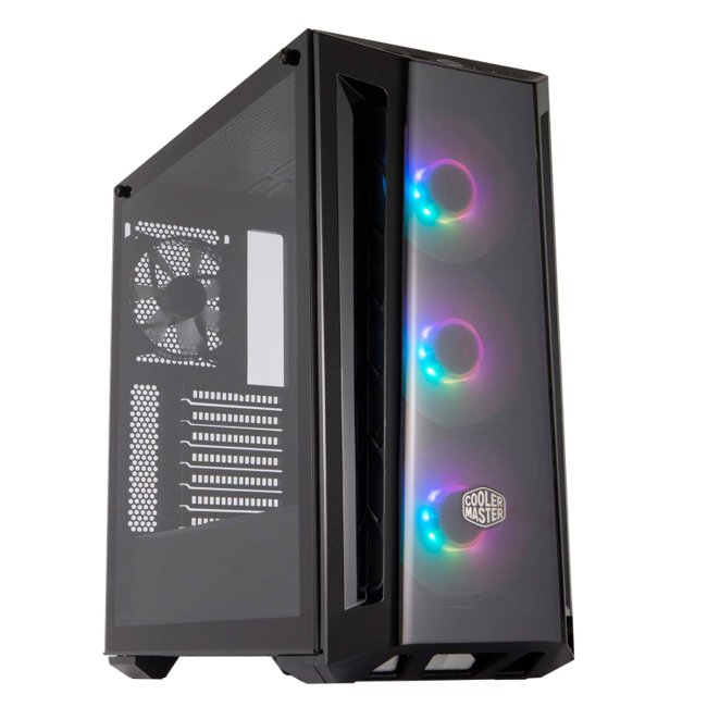 Gabinete Gamer Cooler Master Masterbox MB520 ARGB, Mid Tower, Black, Sem Fonte, 4x Fans, MCB-B520-KGNN-RGA.