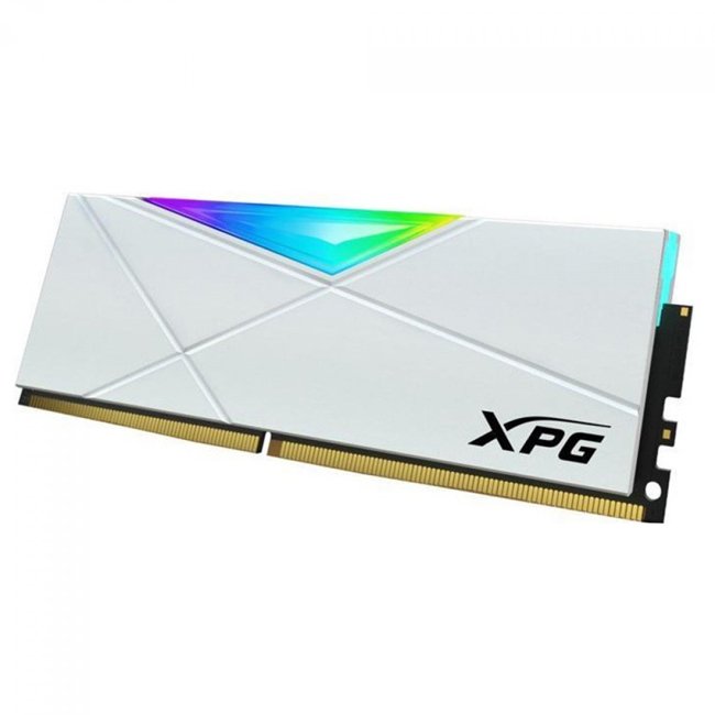 Memória XPG Spectrix D50 RGB, 16GB (1x16GB), 3200MHz, DDR4, CL16, Branca, AX4U320016G16A-SW50.