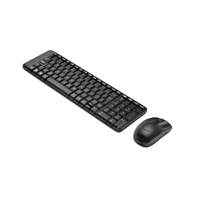 Kit Teclado e Mouse Sem Fio Logitech MK220, Design Compacto, Conexão USB, Pilhas Inclusas e Layout ABNT2, 920-004431