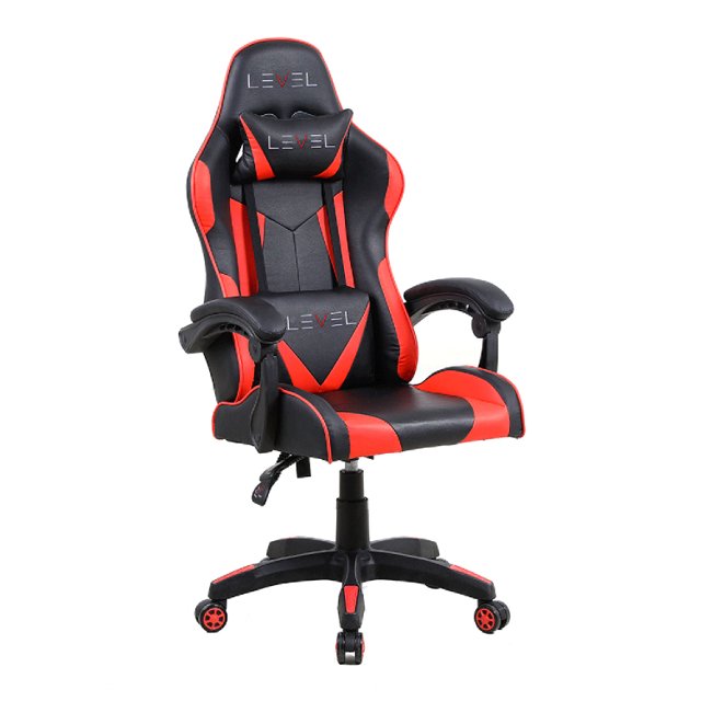 Cadeira Gamer Level, Vermelho/Preto - LVC01DN