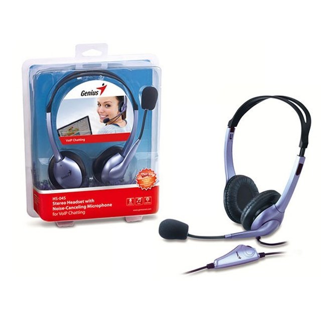 Headset Genius 31710156101 HS-04S ARCO Ajustavel 1 Plug P2