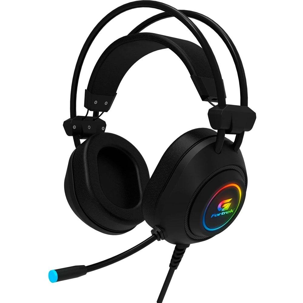 Headset Gamer Fortrek Crusader, Drivers 50mm, Rainbow, USB, Preto ...