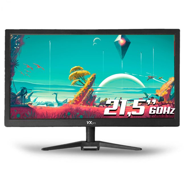 Monitor Duex VX PRO, 21.5", LED, 60Hz, 8ms, HDMI/VGA, Preto - VX215Z.