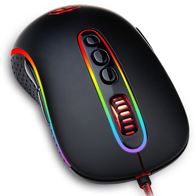 Mouse Gamer Redragon Phoenix Preto com Led RGB M702-2