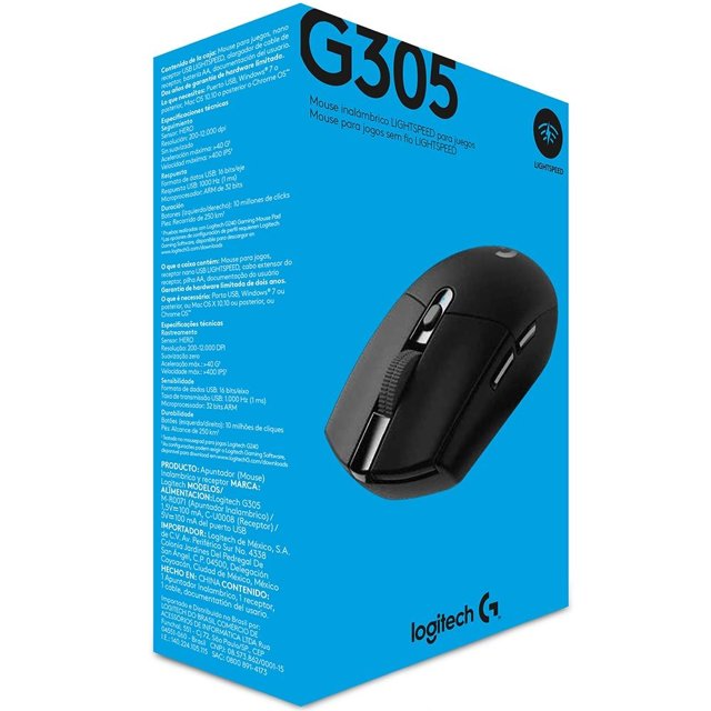 Logitech G G305 LIGHTSPEED Wireless Mouse (Black)