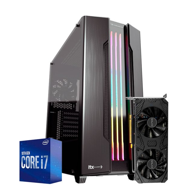 Pc Torre Gamer Cpu Core I7 10700 16ram T Video Rtx 3060 12gb