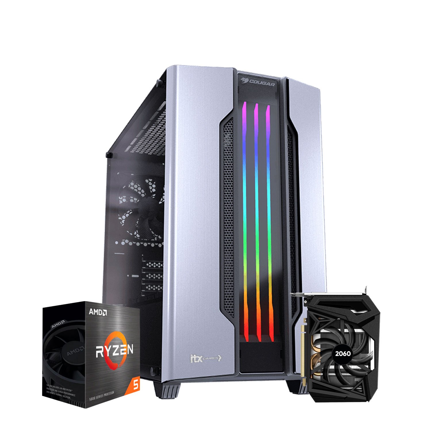 Pc Gamer 4060 Ti / Ryzen 5600G / 16GB DDR4 / RTX 4060 Ti 8GB / SSD 480GB