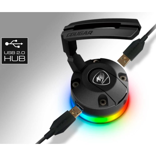 Suporte Mouse Bungee Cougar Bunker RGB 3MMBRXXB.0001 ITX Gamer