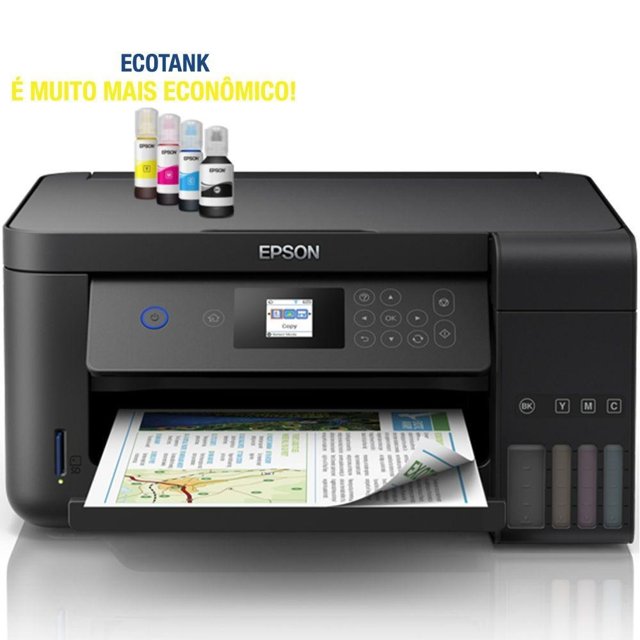 Impressora Multifuncional Epson Ecotank L4160 Wi Fi Duplex Itx Gamer 1439