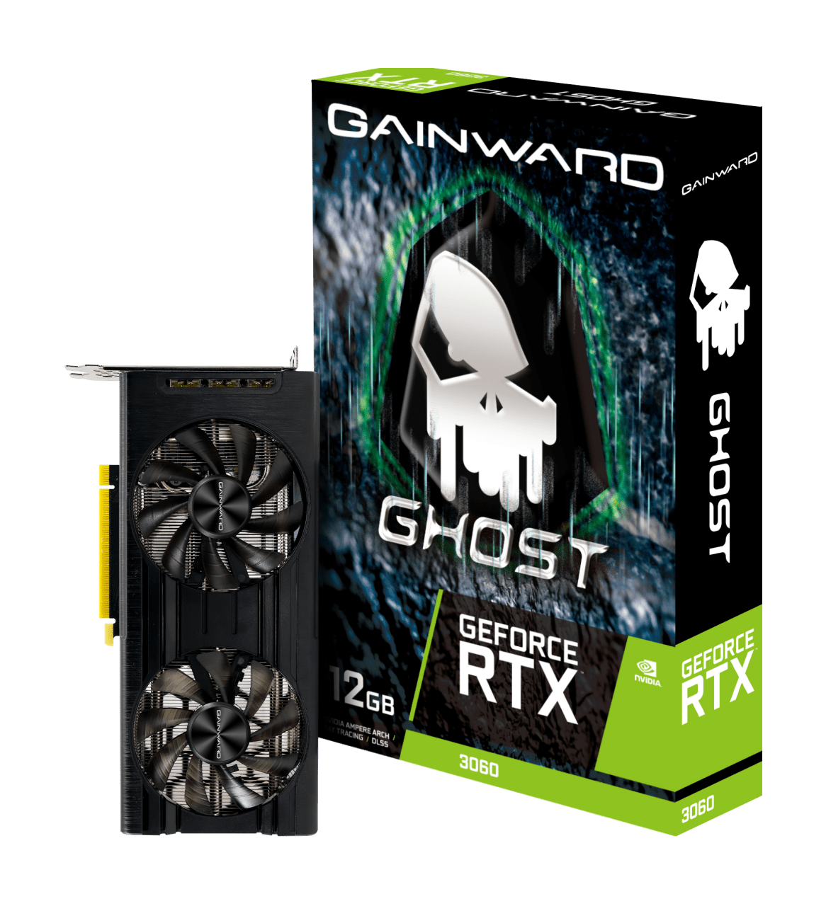 Placa de Video Gainward GeForce RTX 3060 Ghost, 12GB, GDDR6 Placa de Video Gainward GeForce RTX 3060 Ghost, 12GB, GDDR6