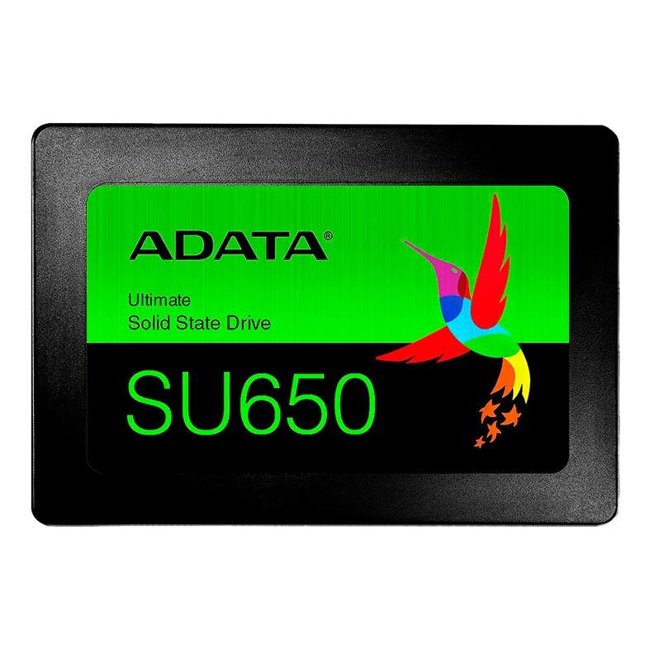 SSD Adata SU650, 240GB, SATA, 3D NAND, Leitura 520MB/s, Gravação 450MB/s, ASU650SS-240GT-R*