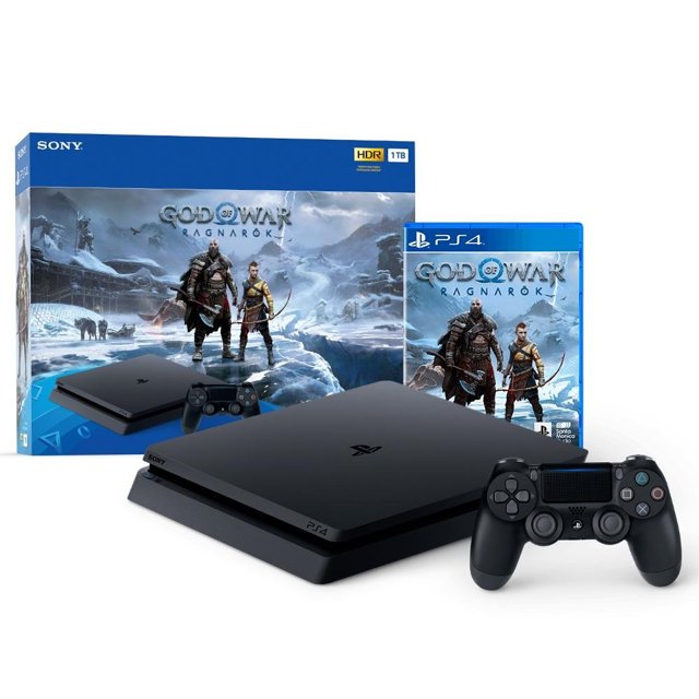 Console Sony PS4 (PlayStation 4) 1TB + 1 Controle DualShock 4 + Jogo God Of  War Ragnarok