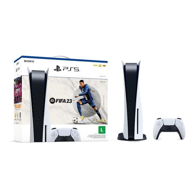 Console Sony PS5 (Playstation 5) Físico 825GB com Disco + Jogo