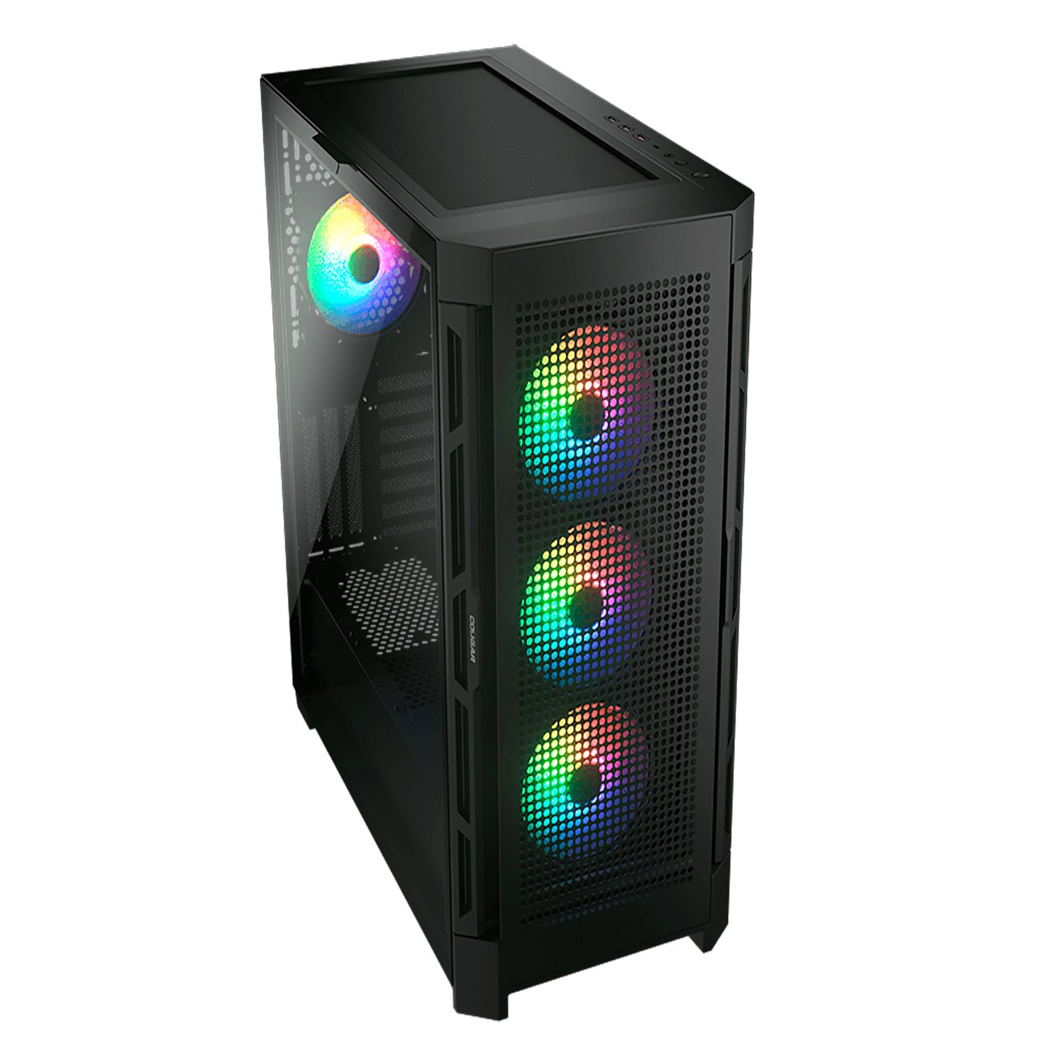 Gabinete Gamer Cougar Air Face PRO RGB, Lateral de vidro, Mid-Tower, 4x ...
