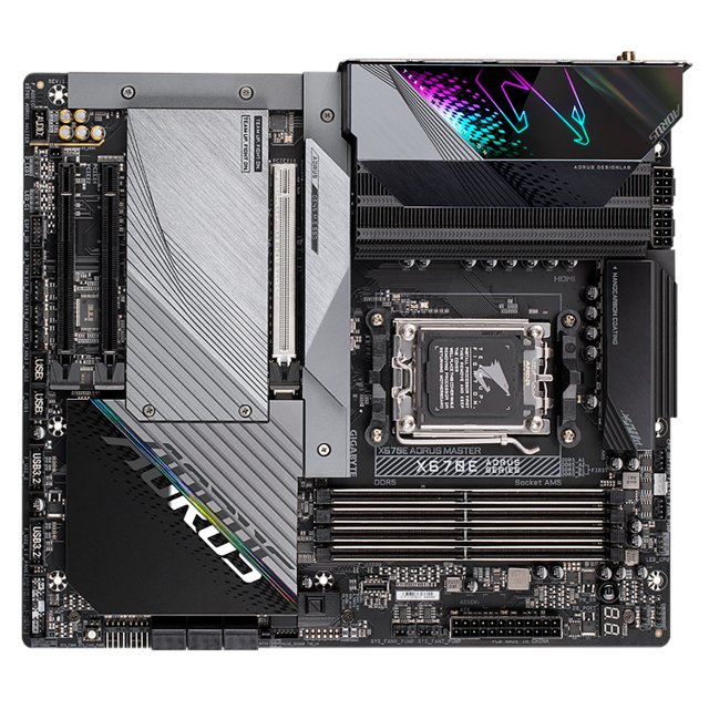 Placa Mãe Gigabyte X670E Aorus Master, Chipset AMD X670, Socket AM5, E-ATX, DDR5 - X670E AORUS MASTER