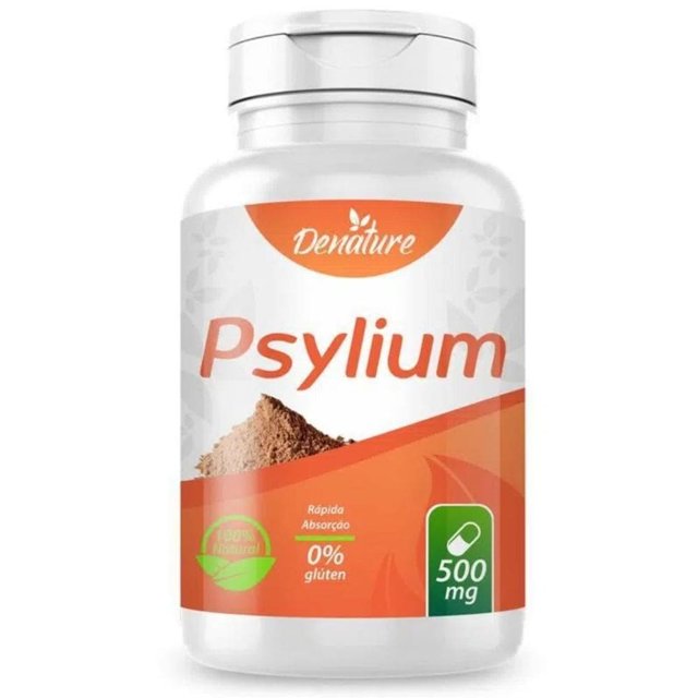 Psyllium 500mg 100 cápsulas - Denature
