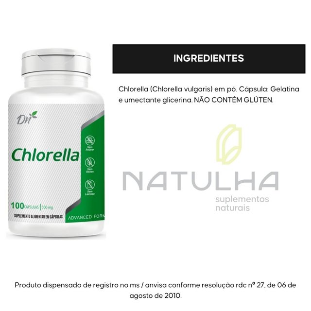 Chlorella 500mg 100 cápsulas - Denature