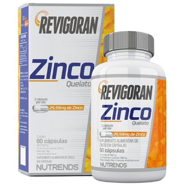 Revigoran Zinco 423% IDR 60 cápsulas - Nutrends