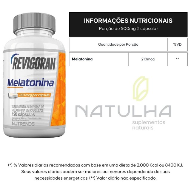 Revigoran Melatonina 120 cápsulas - Nutrends
