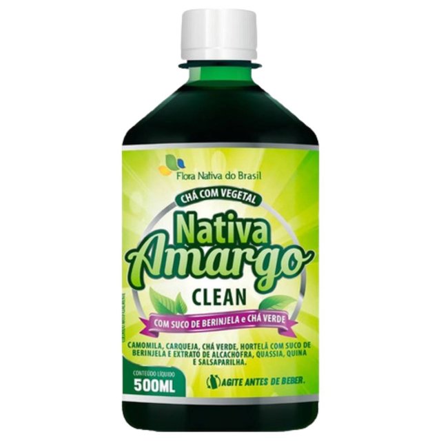 Chá Nativa Amargo Clean 500ml - Flora nativa