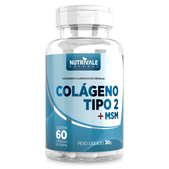 Colágeno Tipo 2 + MSM 60 cápsulas - Nutrivale