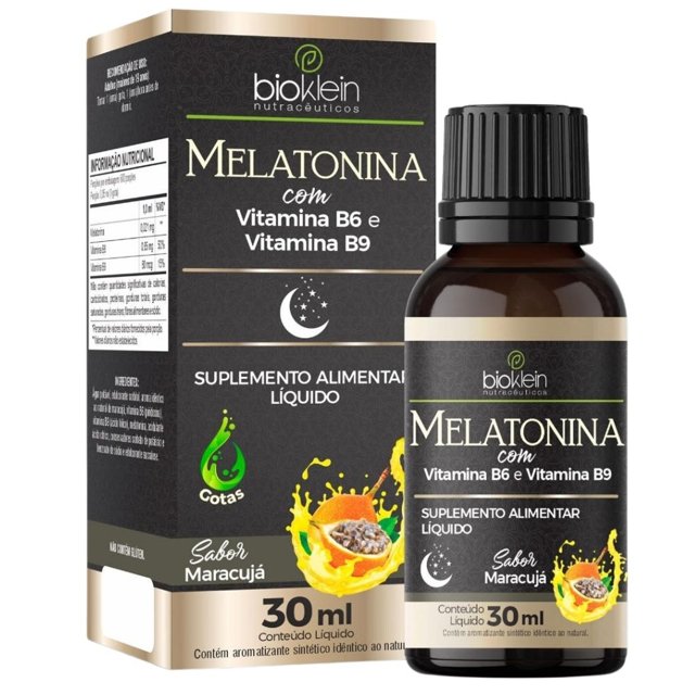 Melatonina com Vitamina B6 e B9 30ml - Bioklein