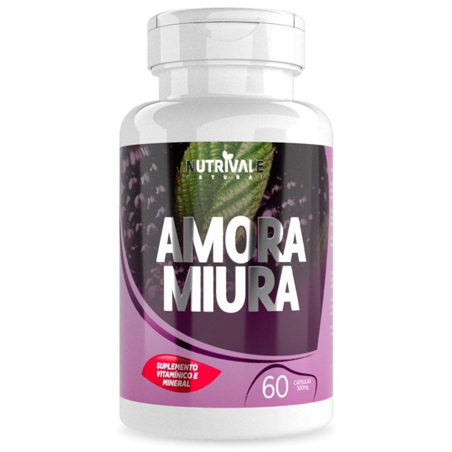Amora Miura (Extrato Seco) 500mg 60 cápsulas - Nutrivale