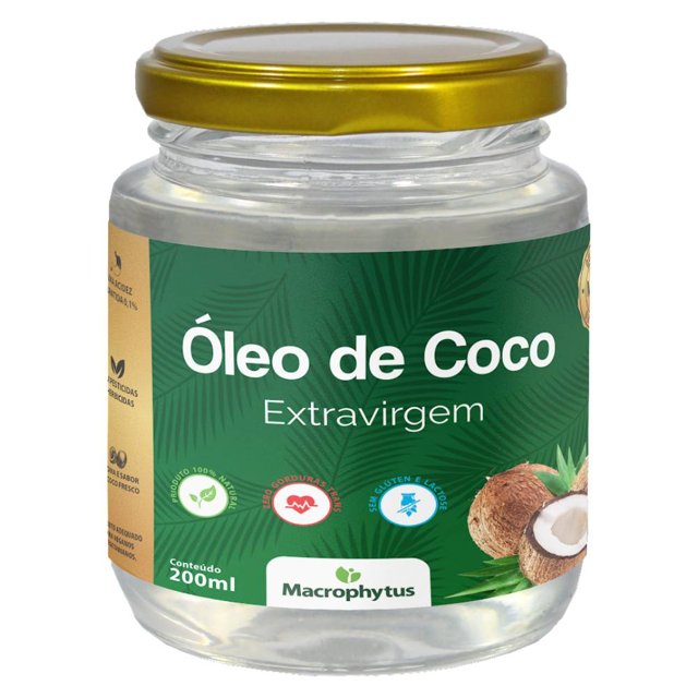 Óleo de Coco Extravirgem 200ml - Macrophytus