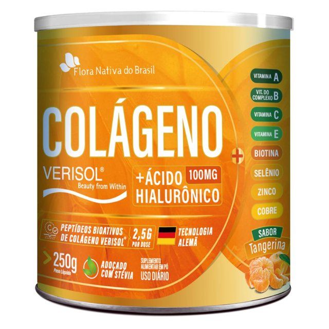 Colágeno Verisol + Ácido Hialurônico em pó 250g - Flora Nativa