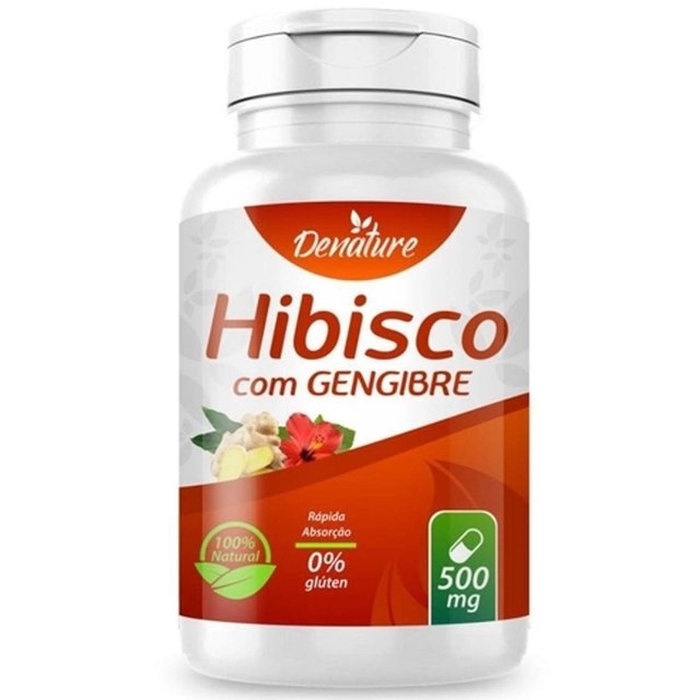 Hibisco com Gengibre 100 Cápsulas  - Denature