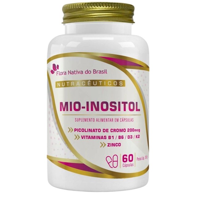 Mio-Inositol + Vitaminas 500mg 60 cápsulas - Flora Nativa