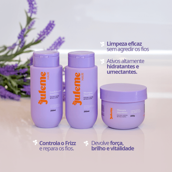 Kit Nutrição Anti-Frizz Shampoo + Condicionador + Máscara - Nutri