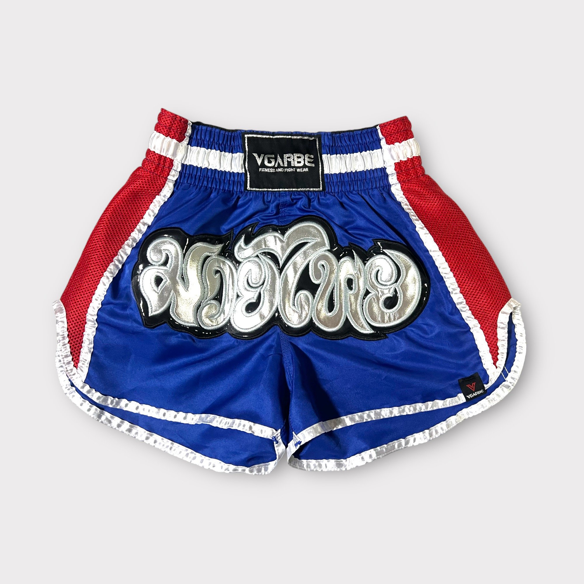 SHORT MUAY THAI GO CHAMPIONS - AZUL COM VERMELHO | VGARBE