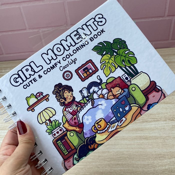 Livro de colorir Girl Moments | Papelaria Colorir