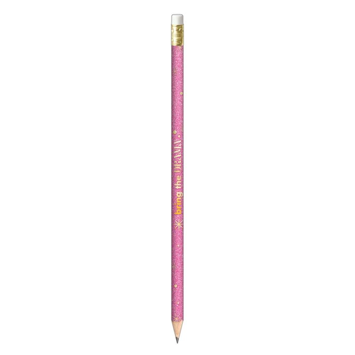 LÁPIS GLITTER ROSA - TILIBRA | Papelaria Colorir