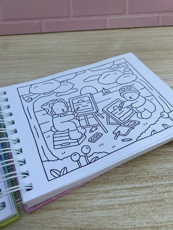 Livro para colorir Bobbie Goods 100 folhas capa dura Colorida ...