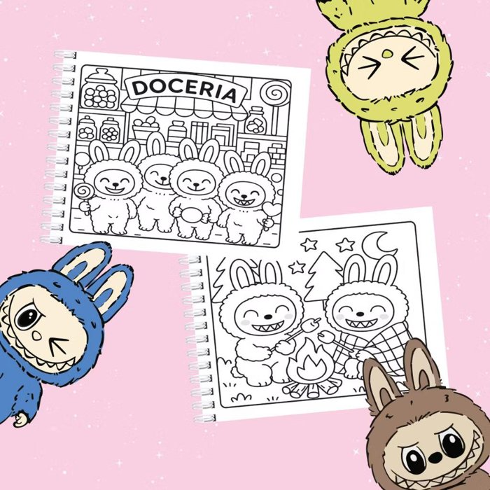 Livro de colorir Labubu | Papelaria Colorir