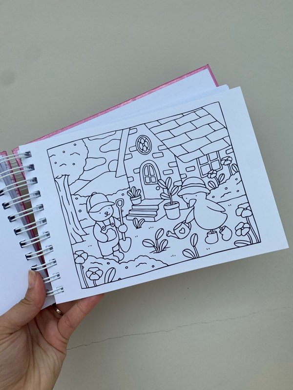 Livro para colorir Bobbie Goods 100 folhas capa dura | Papelaria Colorir