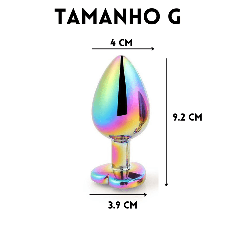 Plug Anal Colorido - TRS TAMANHOS | Orgasmetique Plug Anal Colorido - TRS TAMANHOS | Orgasmetique
