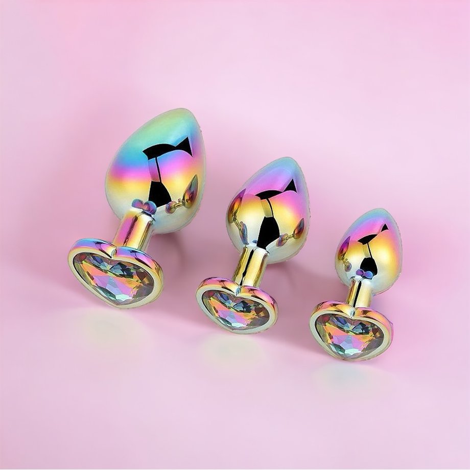 solo anal plug Plug anal com cauda de unicórnio macia - Rainbow Pony Tail main image 0