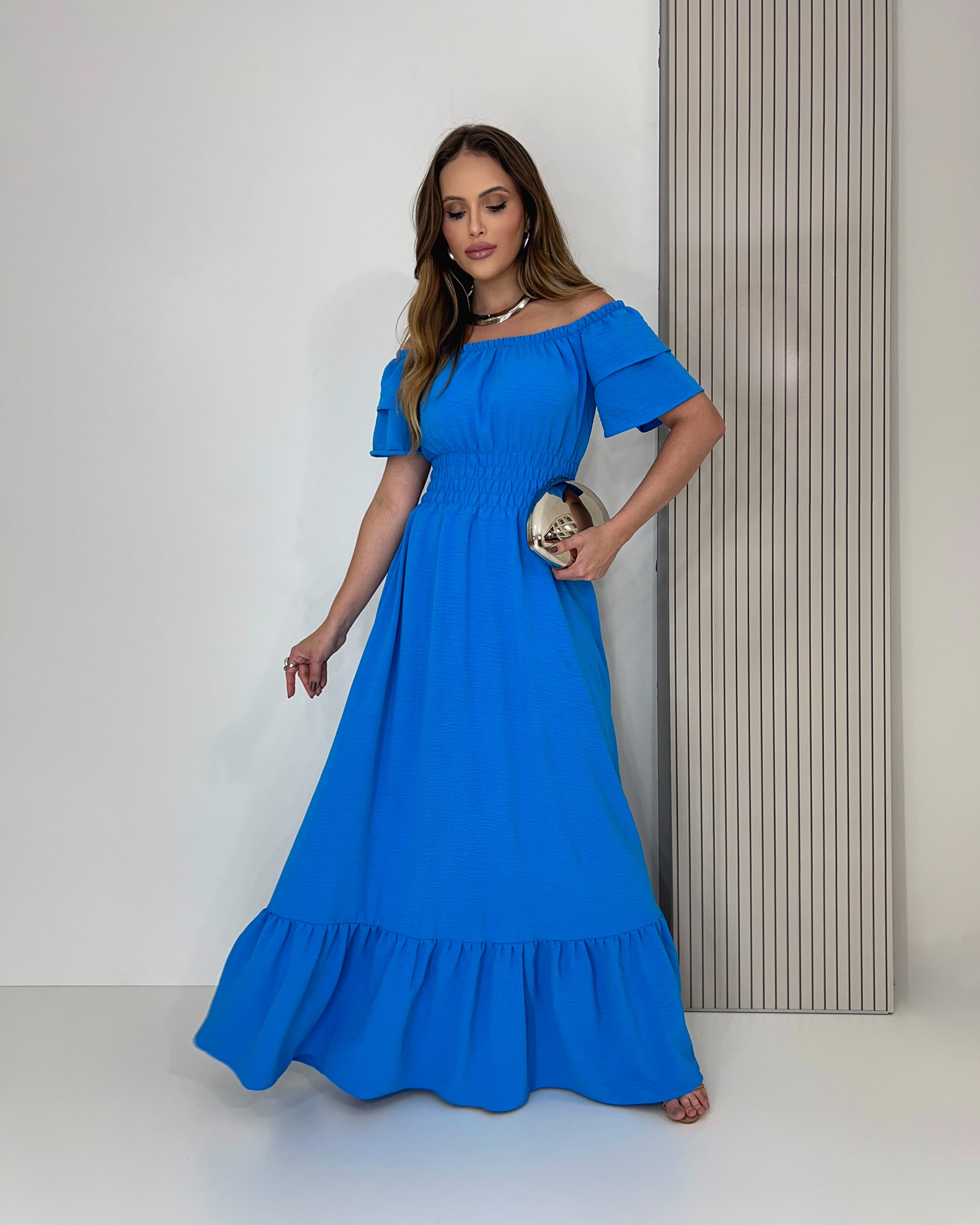 Torra Torra Vestido Jeans Plus Size Curto Vestido Azul Ciganinha