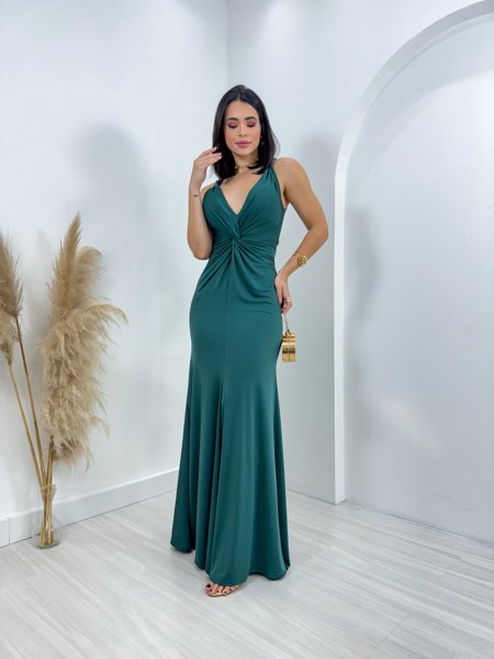 Vestido Longo Bruna Menina Vest Elegância e Sofisticação