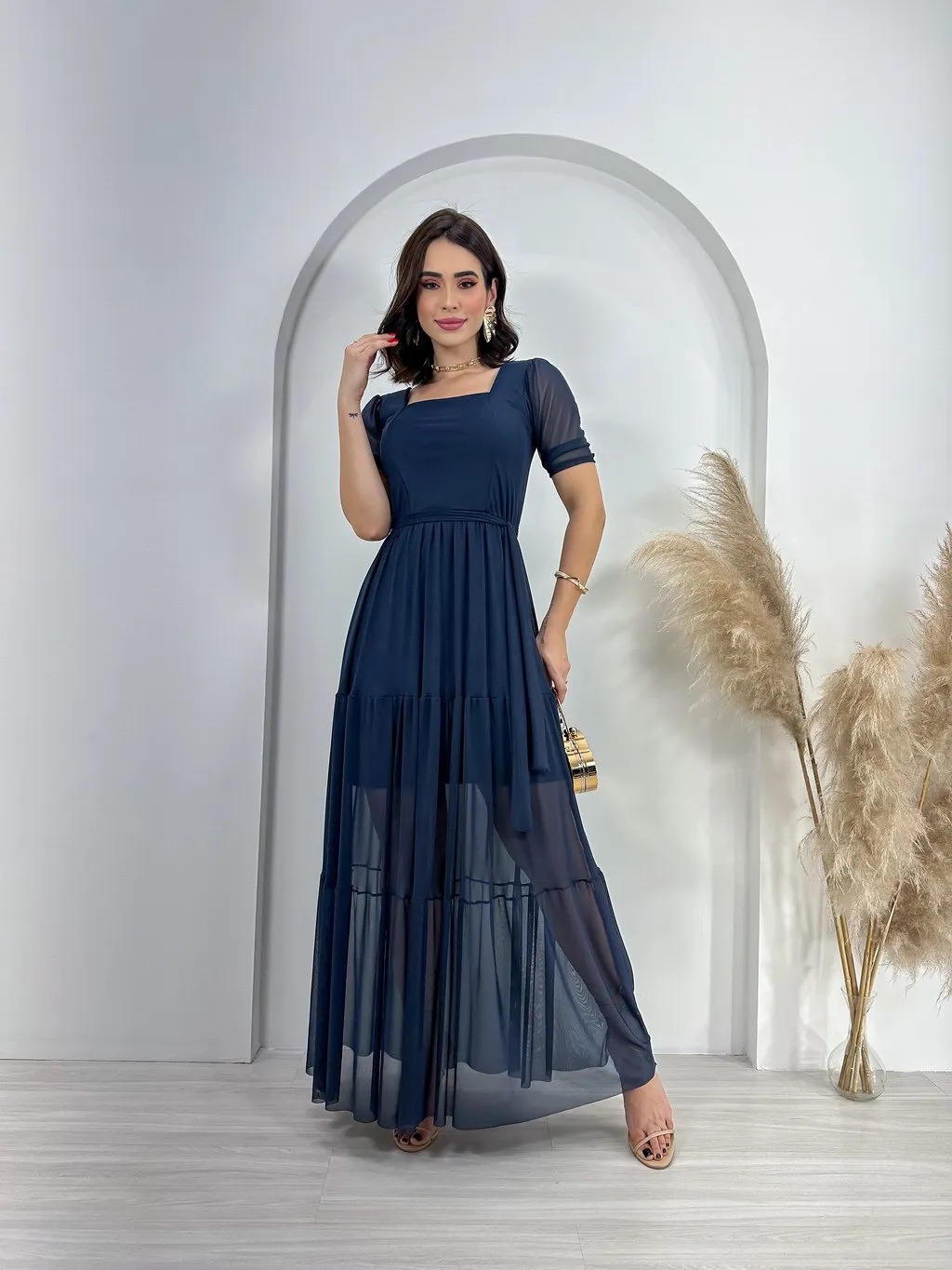 Vestido Lorena Elegância e Conforto Menina Vest Menina Vest