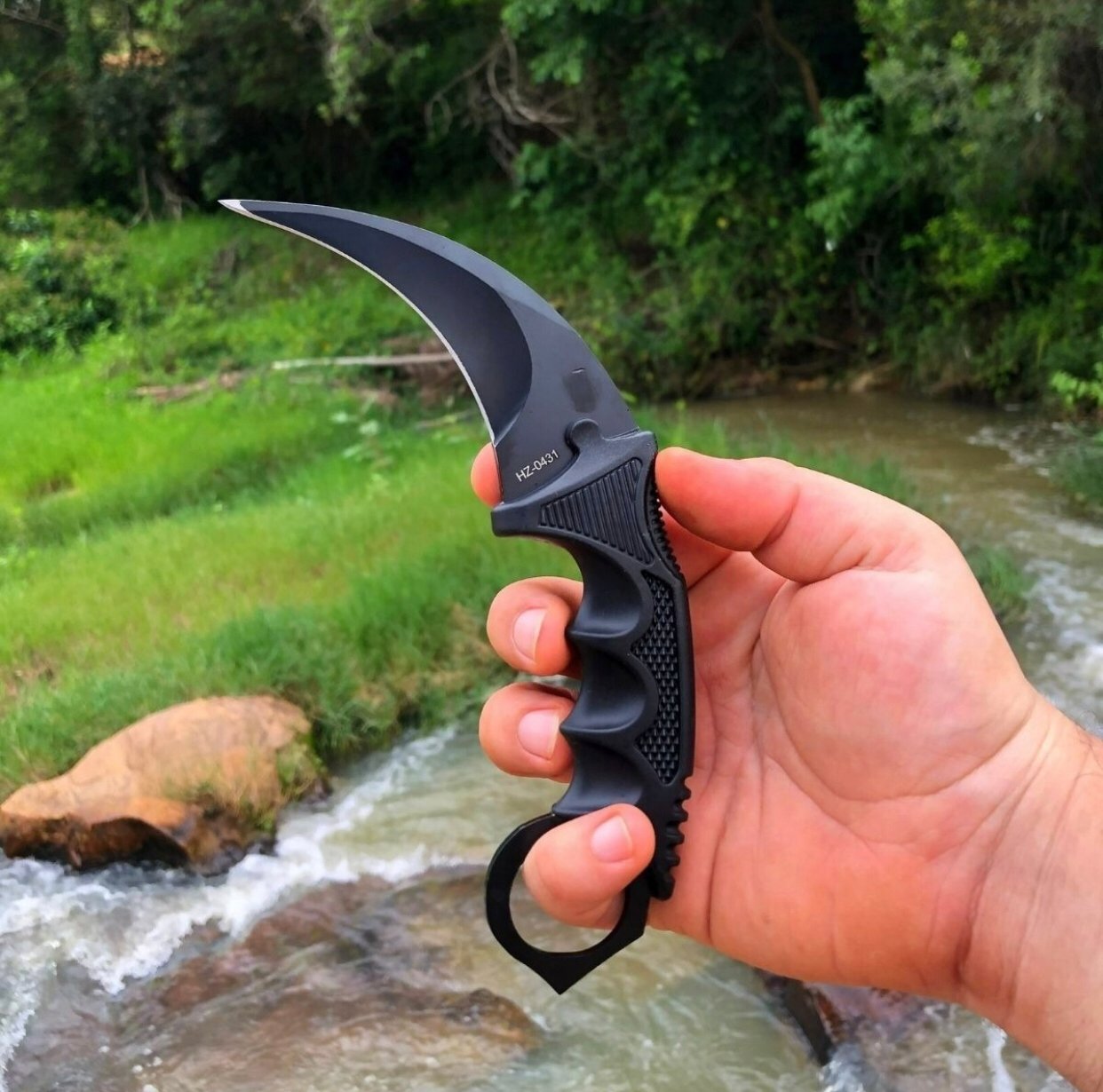 Faca Karambit Esportiva Lâmina Curvada Inox Bainha Inclusa - LUATEK - Faca  - Magazine Luiza