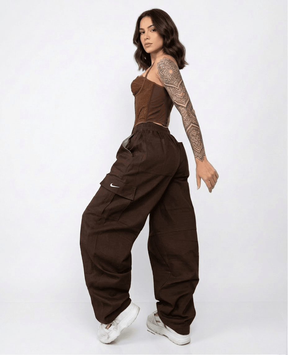 Calça Cargo Nike Oversized - Marrom | Don Jiban
