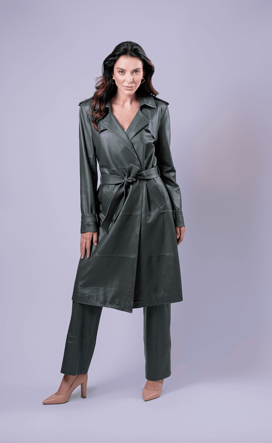 ジャケット・アウター 23SS YEAH RIGHT ROBE TRENCH COAT TRENCH COAT | VERDE | Liziane Richter Moda em Couro