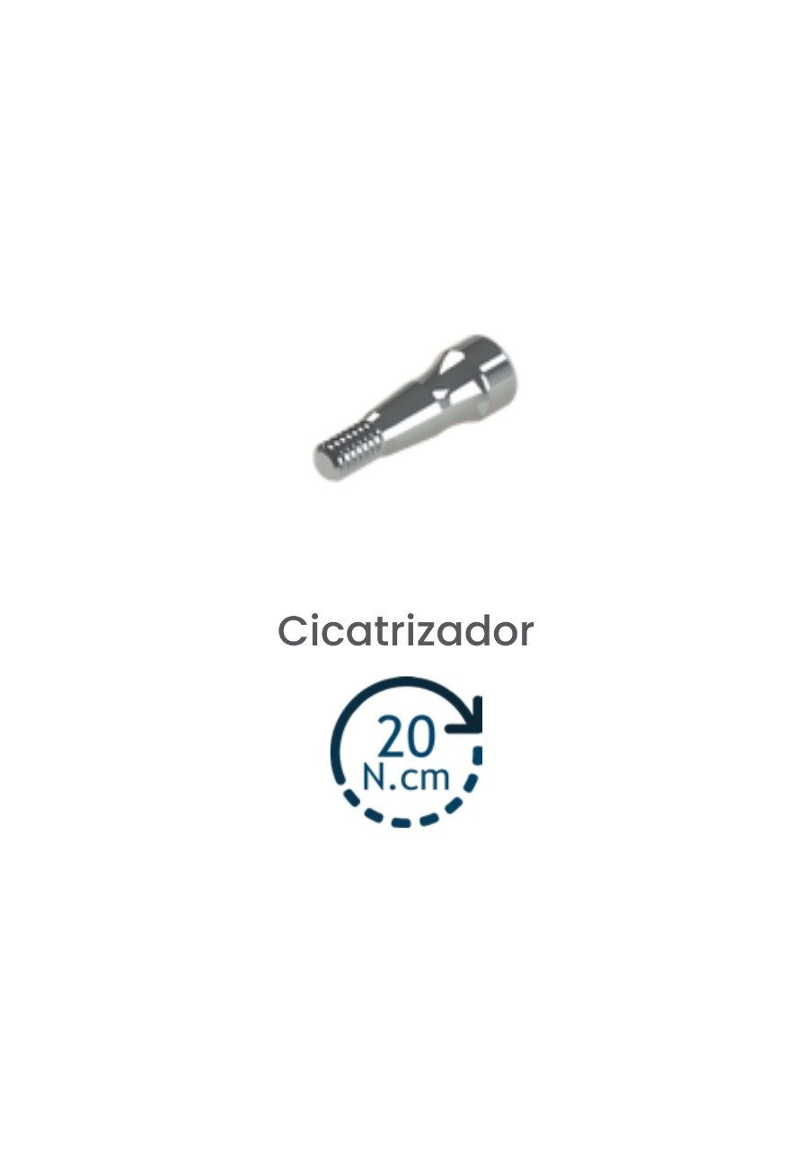 Cicatrizador SLIN BODY de diametro 3.3mm Para Cone Morse Compatível com ...