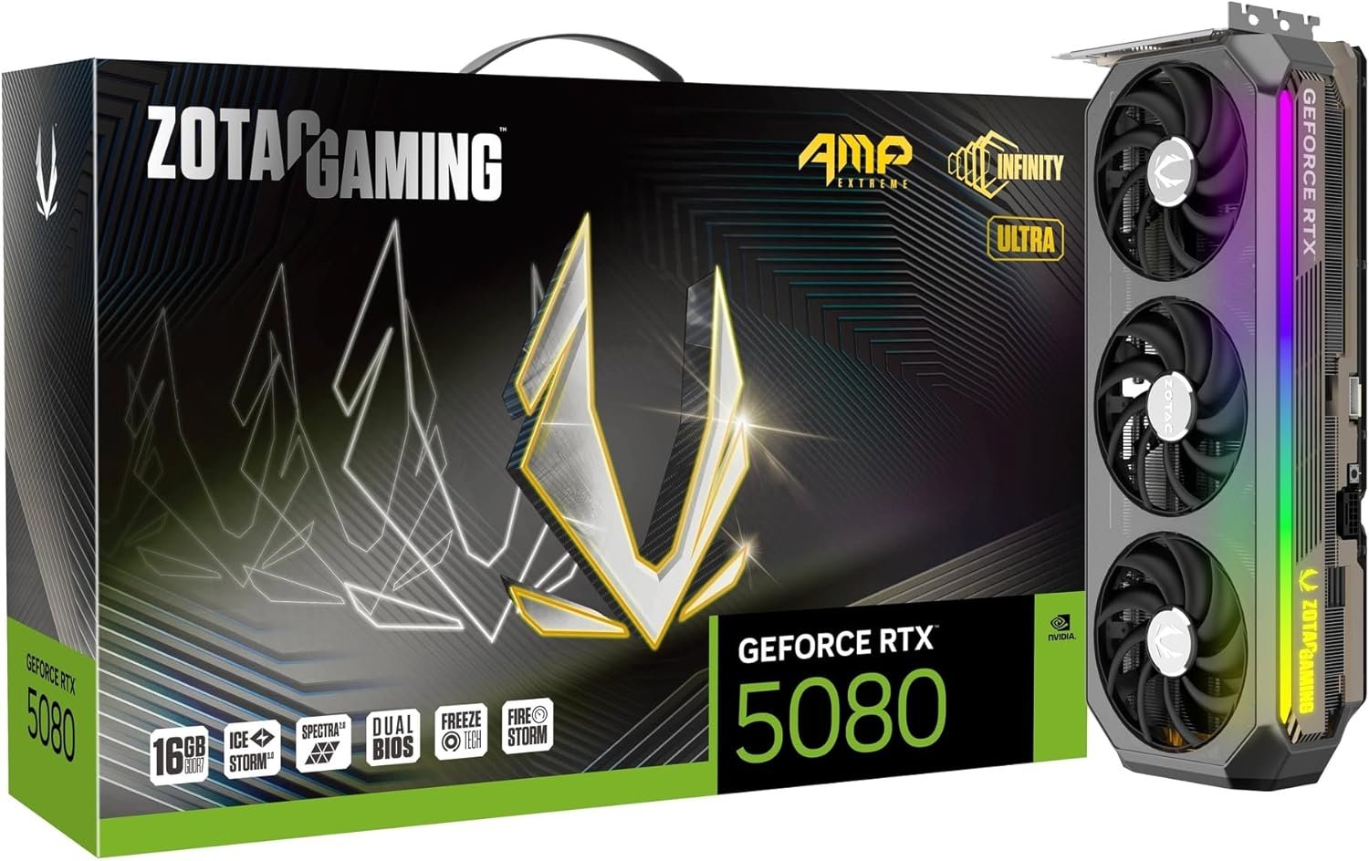 ミ*タ様 ZOTAC Placa de Vídeo RTX 5080 16GB OC ZOTAC NVIDIA GeForce AMP Extreme
